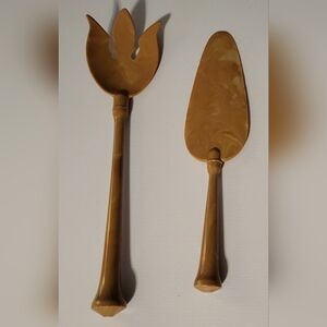 Vintage 50/60's Bakelite Butterscotch Salad Fork/ Cake Server